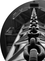 Close-up of a metal chain symbolizing strength and digital connection by Luna360 Media