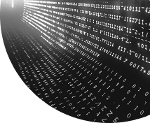 Stream of binary code representing data analytics and digital innovation by Luna360 Media